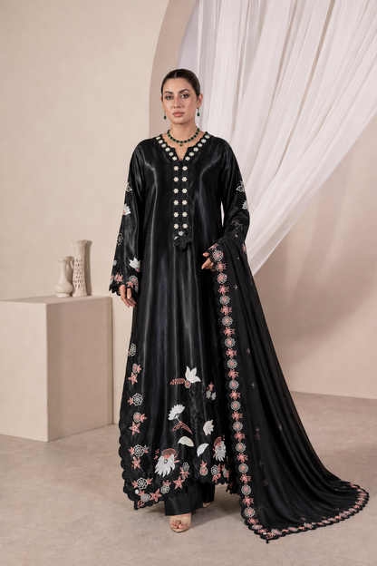 Black Orchid Luxury Farshi Kaftan Set