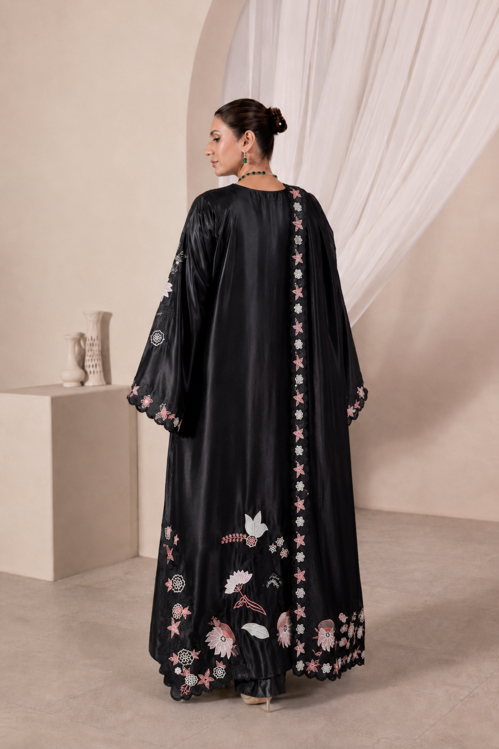 Black Orchid Luxury Farshi Kaftan Set