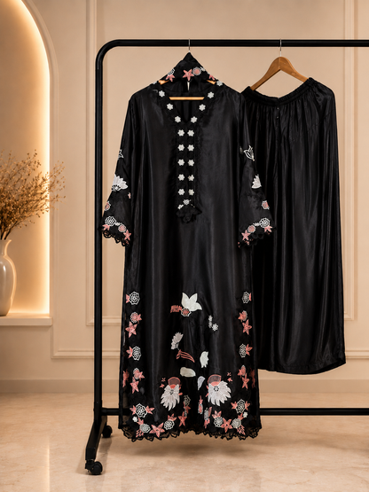 Black Orchid Luxury Farshi Kaftan Set