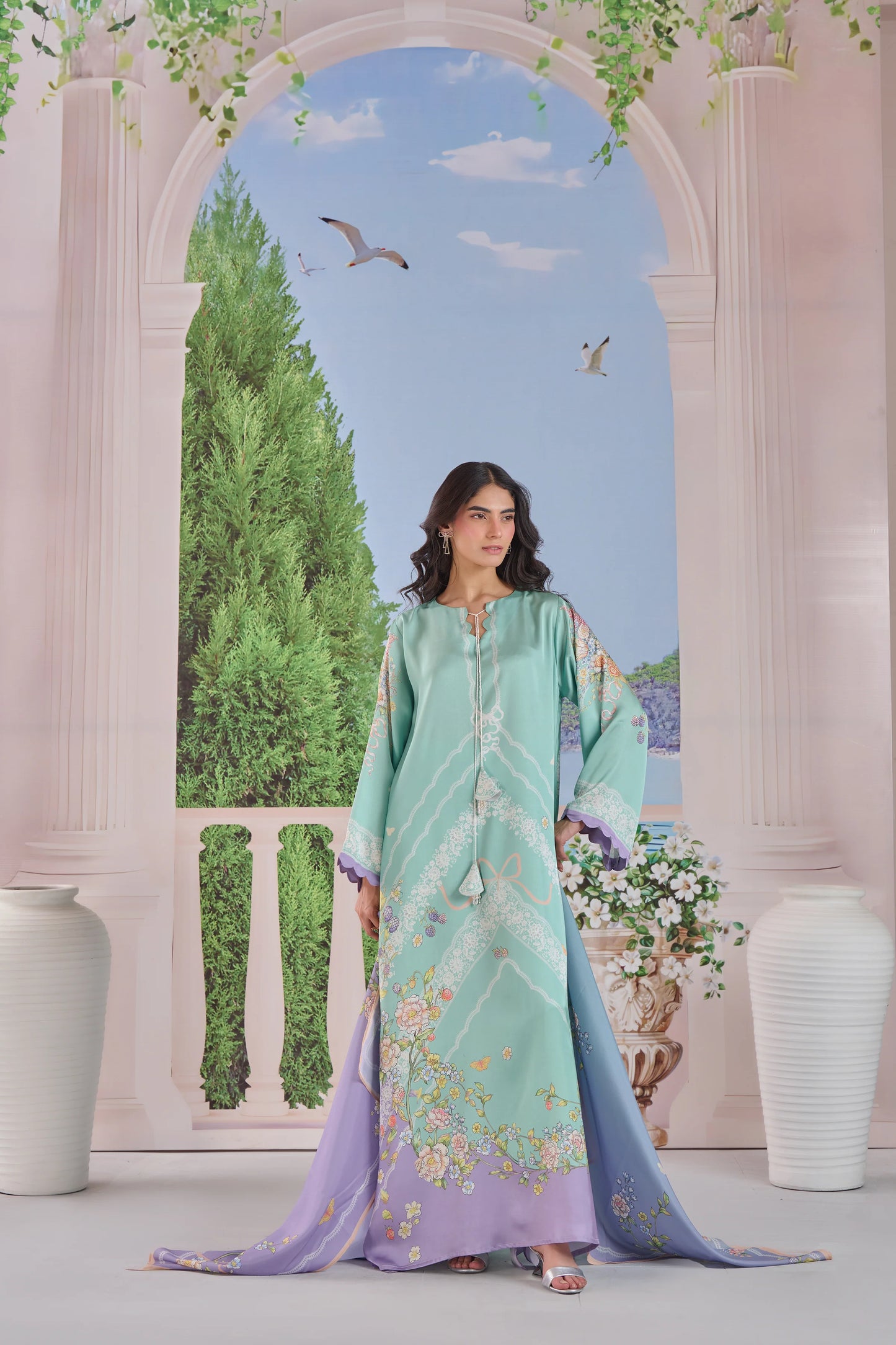 Ethereal Garden Kaftaan 2 Piece