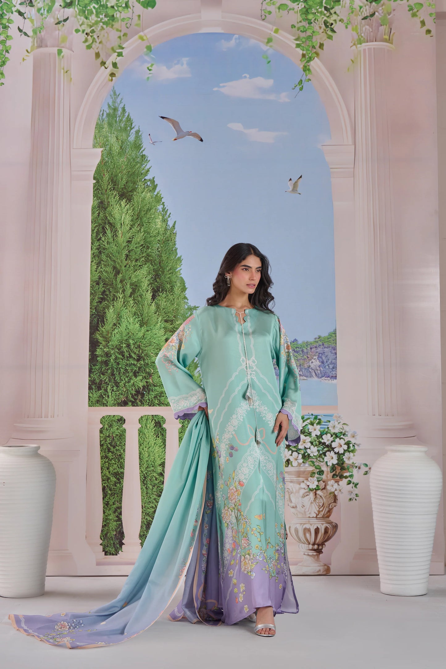 Ethereal Garden Kaftaan 2 Piece