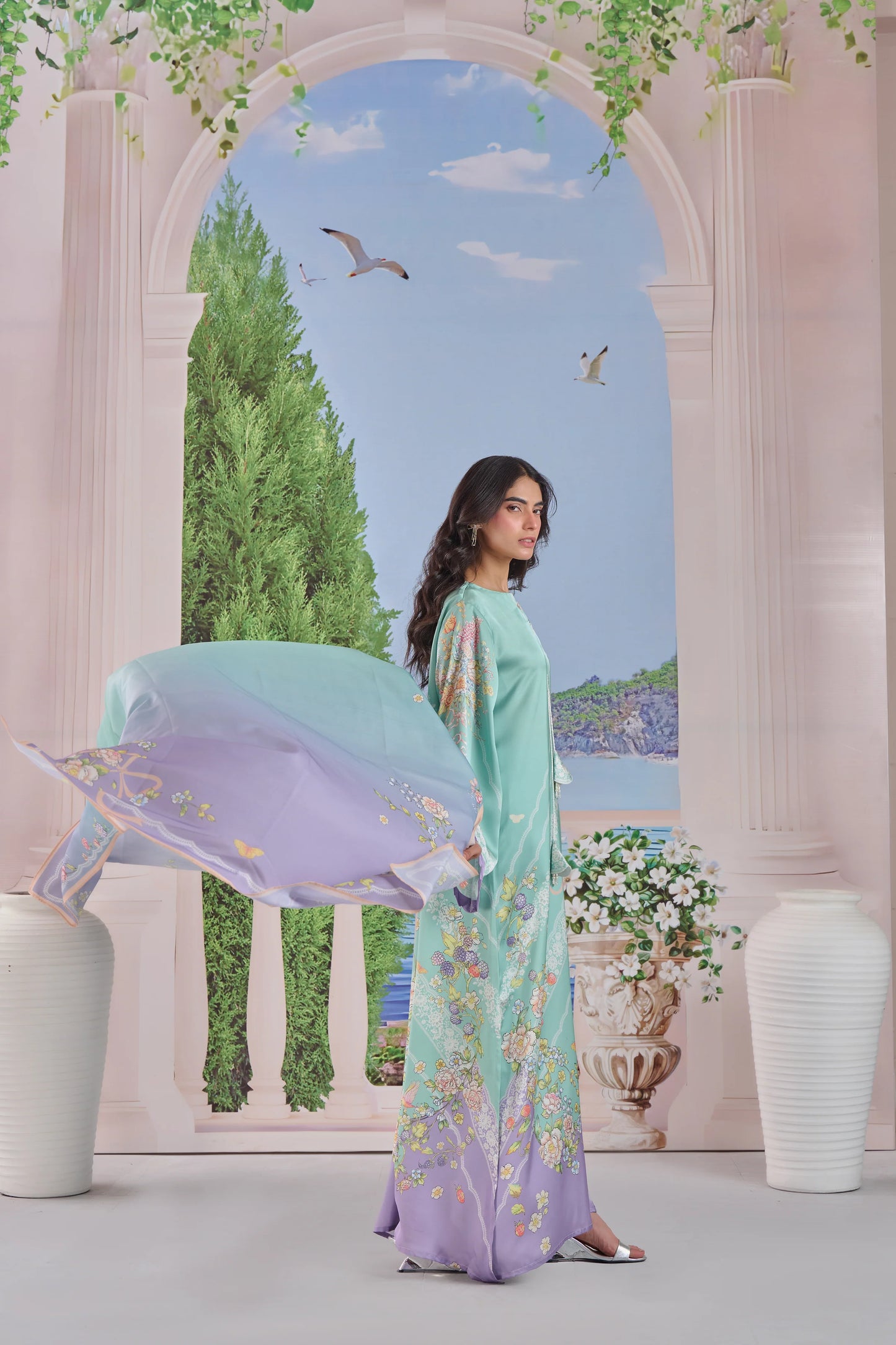 Ethereal Garden Kaftaan 2 Piece