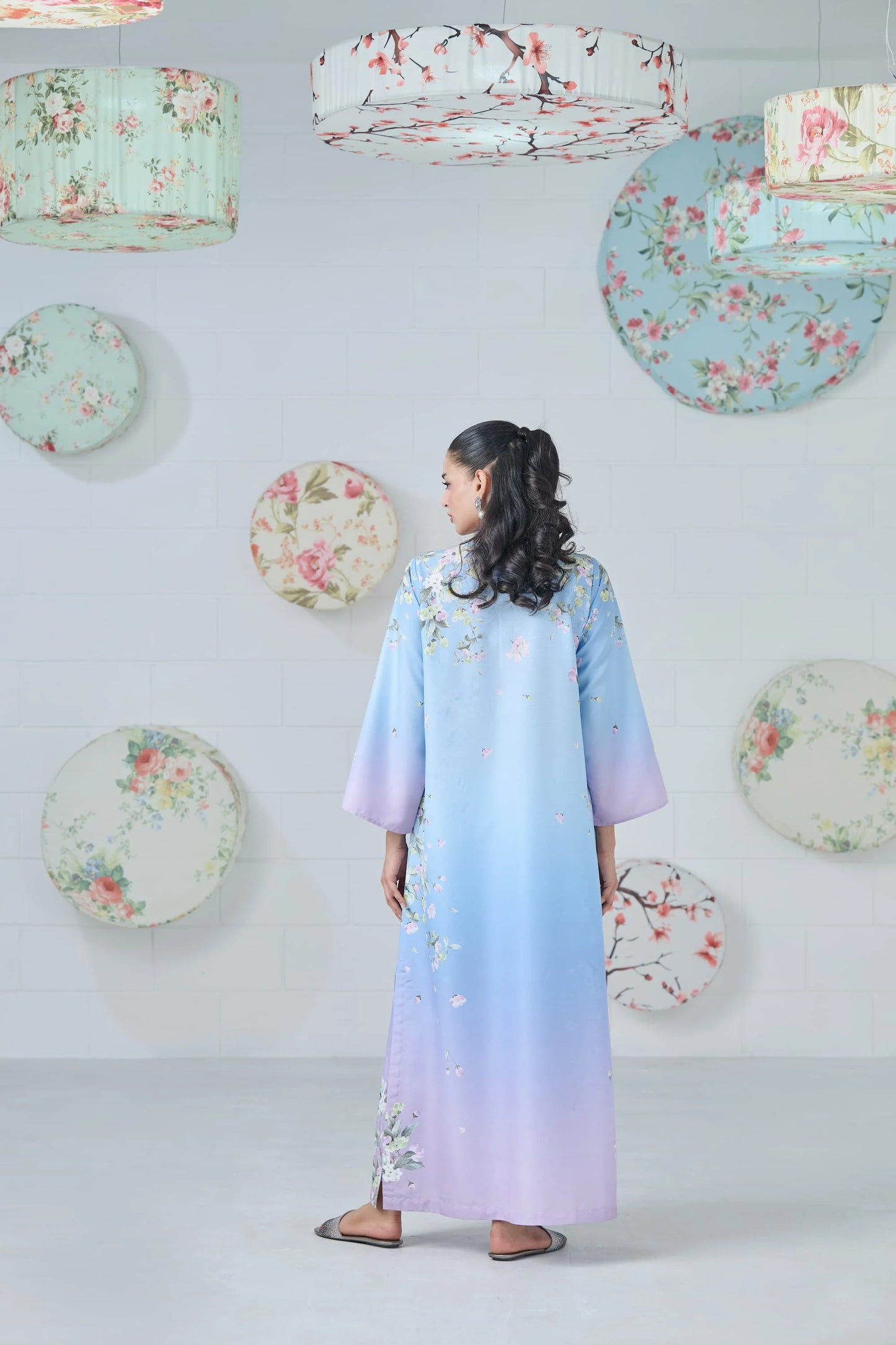 Pastel Bloom Kaftan 2-Piece