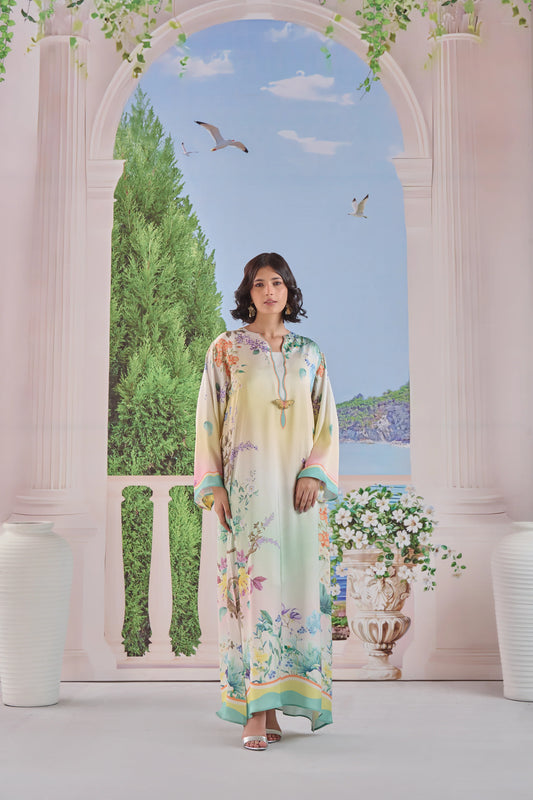 Petal Veil Kaftaan 2 Piece