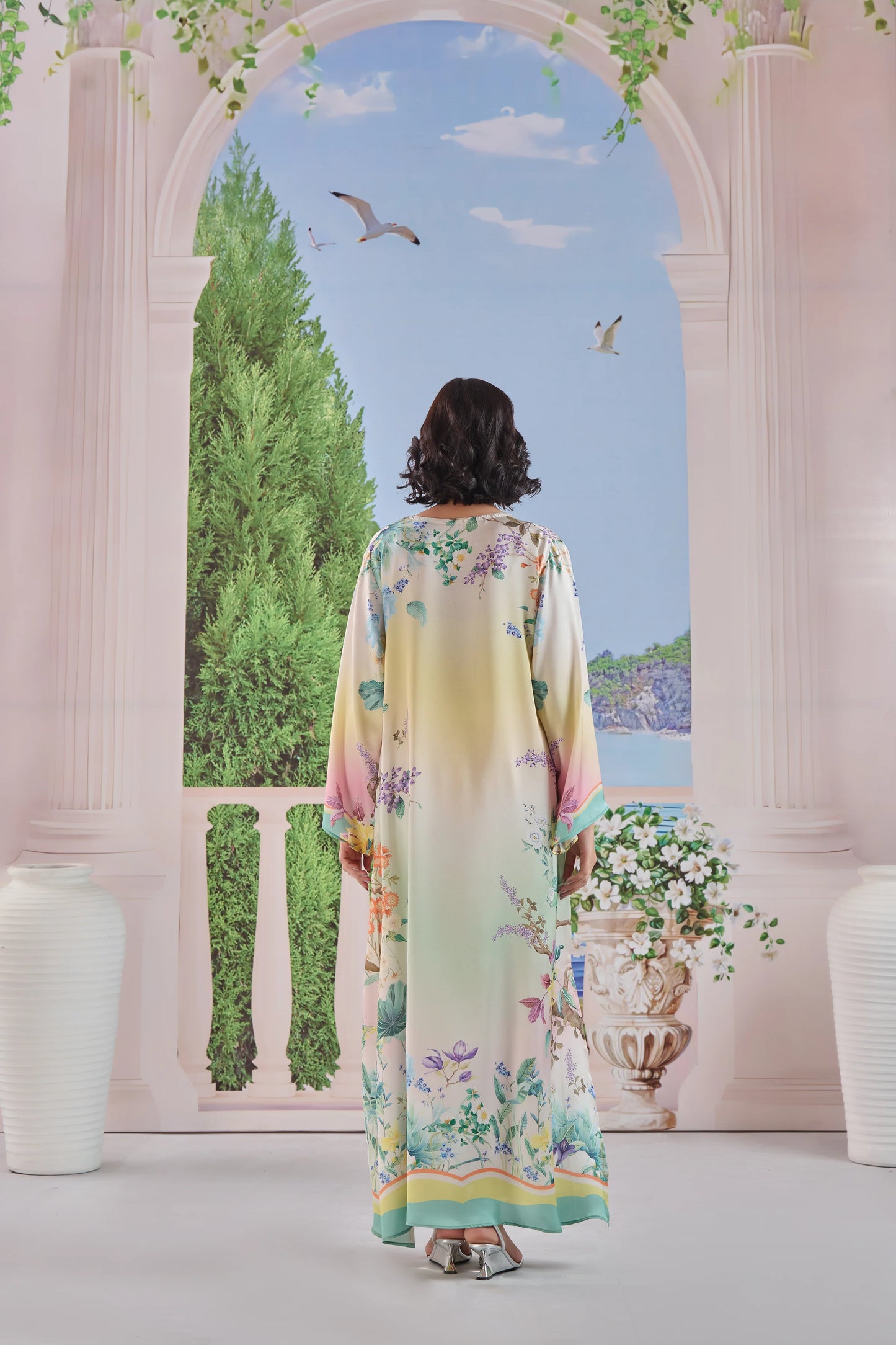 Petal Veil Kaftaan 2 Piece