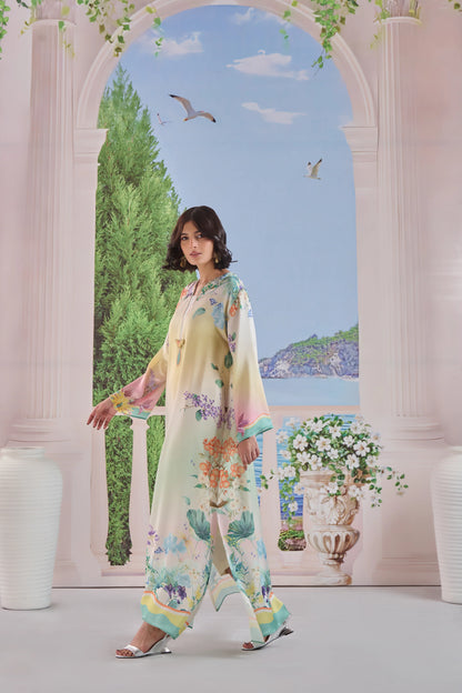 Petal Veil Kaftaan 2 Piece