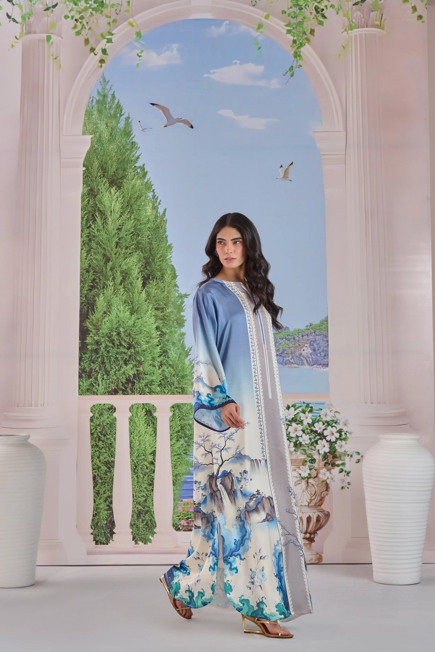Porcelain Kaftaan 2 Piece