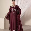 Royal Burgundy Luxury Farshi Kaftan Set