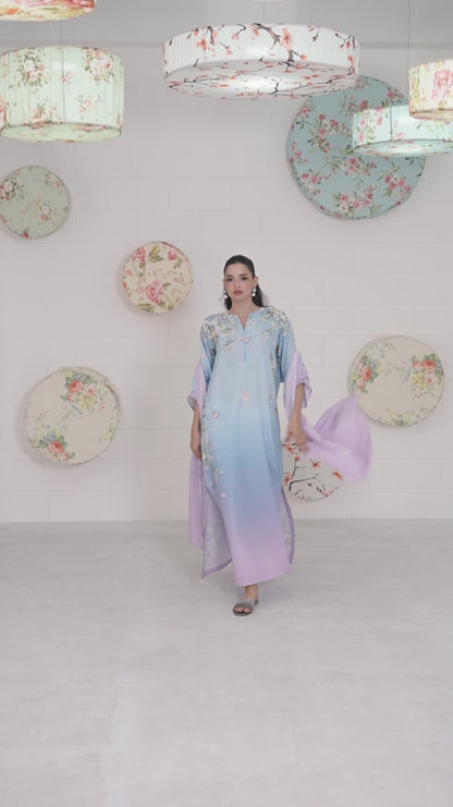 Pastel Bloom Kaftan 2-Piece